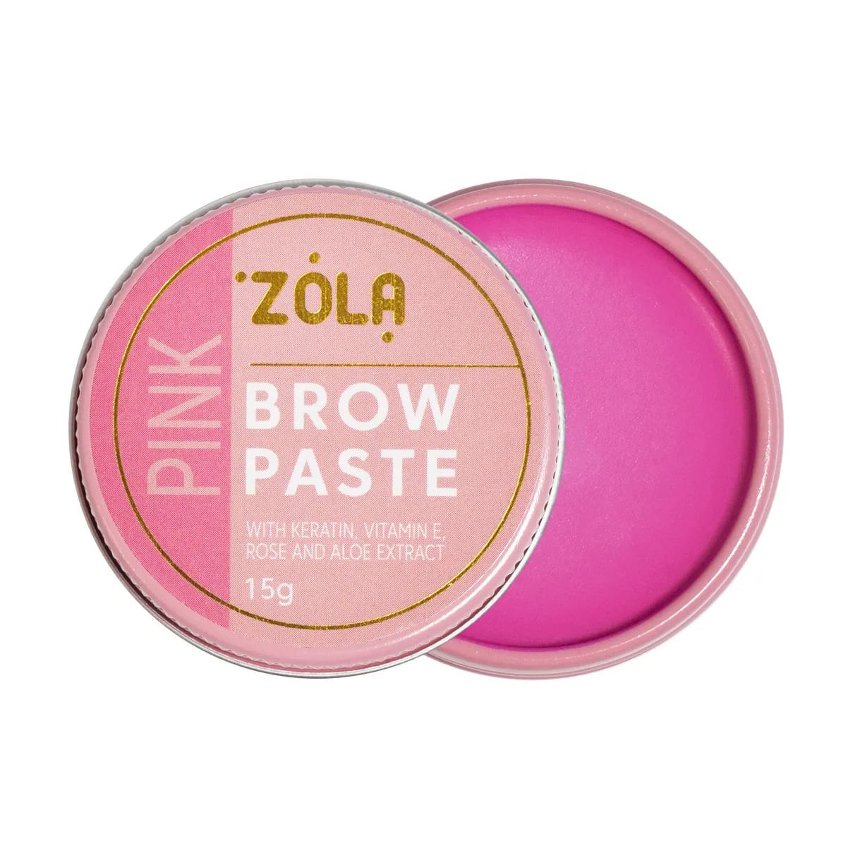 Контурна паста для брів Zola Brow Paste Рожева, 15 г